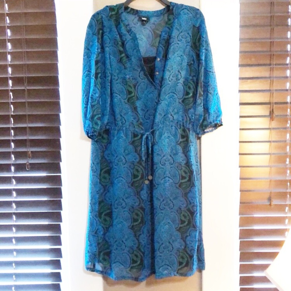 5/$25🔅Mossimo dress-black, blue, green-size Small